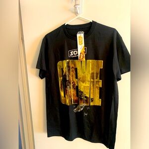 Star Wars Tee M - CHEWIE - 100% Cotton T-shirt NWT Black